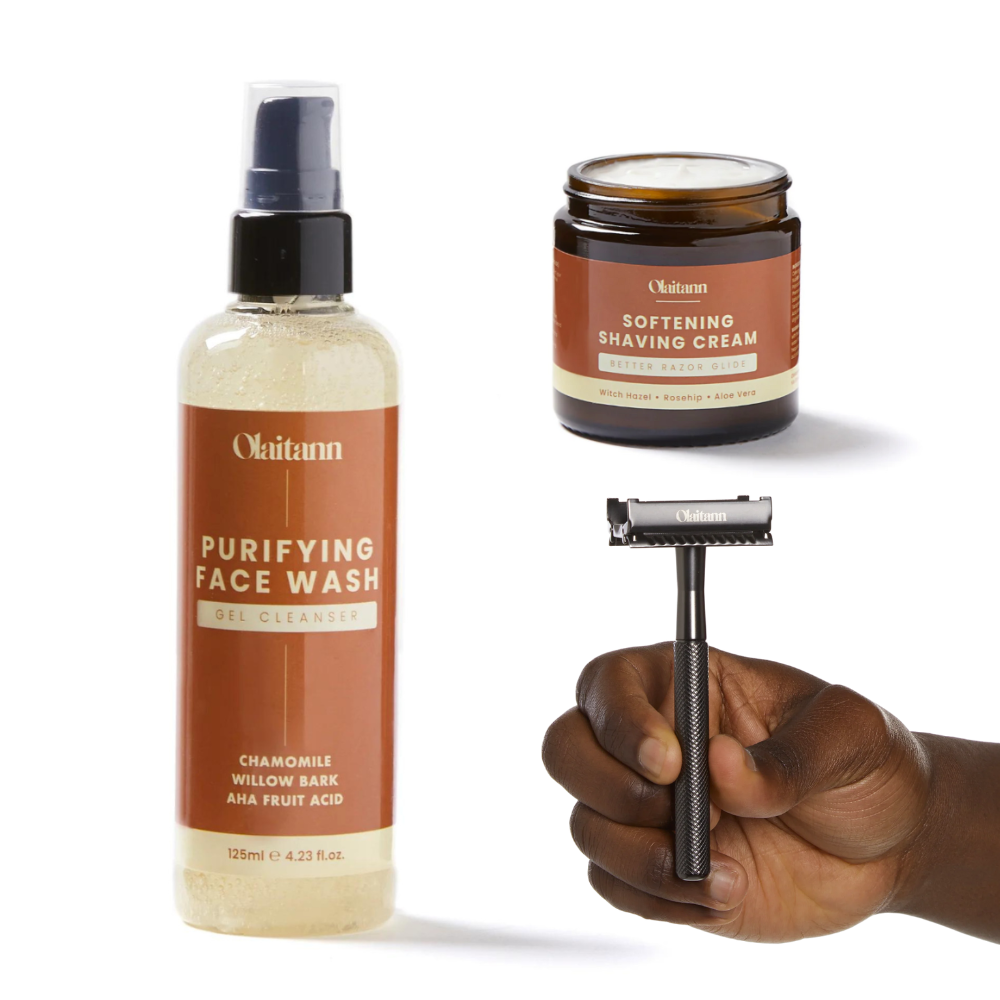 The Beginner Shaving Kit To Prevent Razor Bumps Olaitannskin